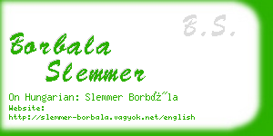borbala slemmer business card